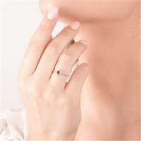 Anello Mirco Visconti Donna in Oro bianco Rubino 0.23 Ct DL4/A3R - DL4/A3R